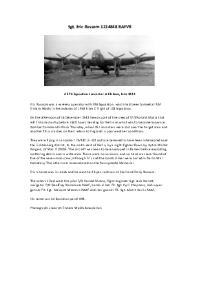 A preview of a PDF biography for Russom, Eric